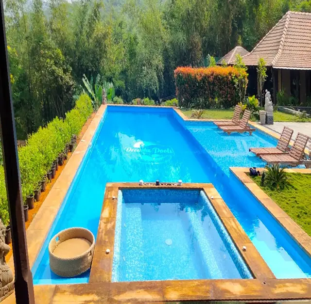 Pool contractor — Lonavala hill villa pool